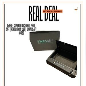 Awesafe Gun Safe | Biometric Lock | Quick Access | Pistol Safe | Secure Storage